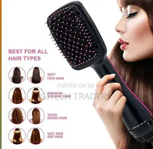 *3-in-1 Hair Straightener Brush