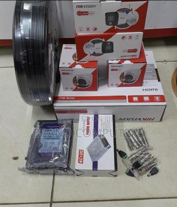 Full Color Hikvision 4 Channels CCTV Camera Full Kit 1080p