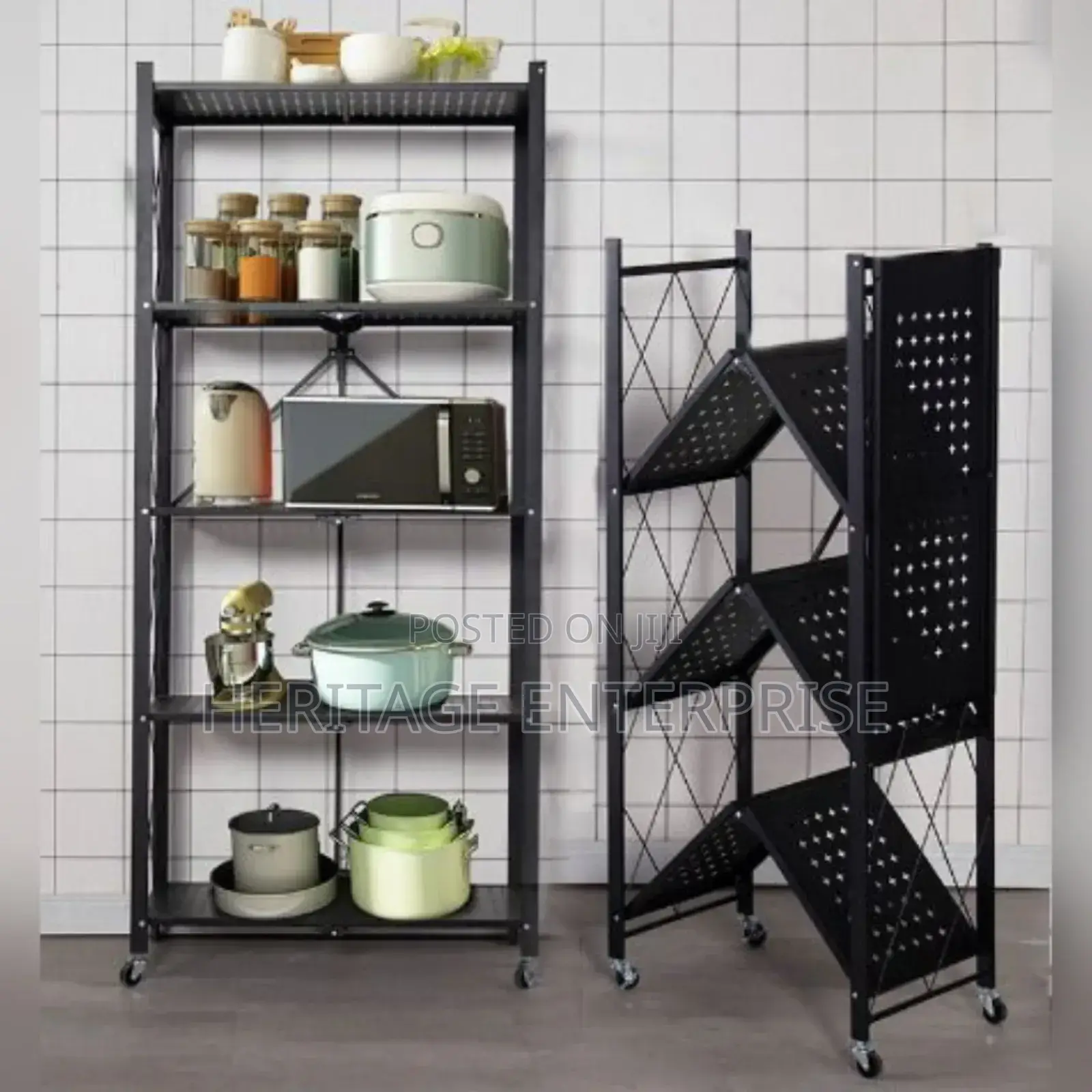 Kitchen Rack Metallic Rack 5 Tier 
