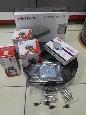 Hikvision 4 Camera CCTV Package Colored With Audio Camera - thumbnail 2