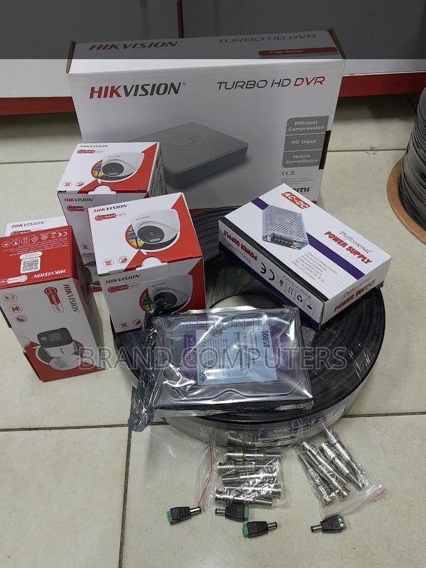 Hikvision 4 Camera CCTV Package Colored With Audio Camera - main view