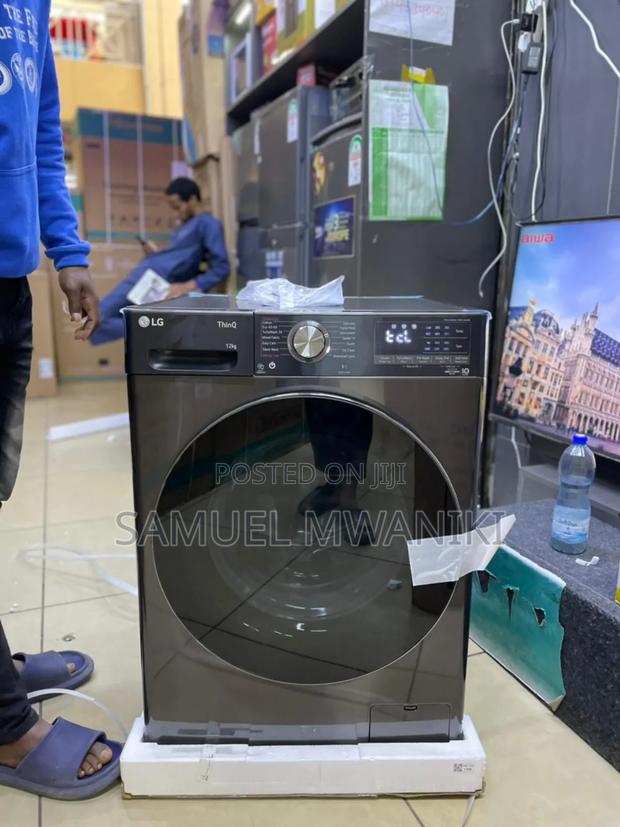 Lg 12kgs Front Load Washing Machine Ai Dd Steam Turbo Wash - main view