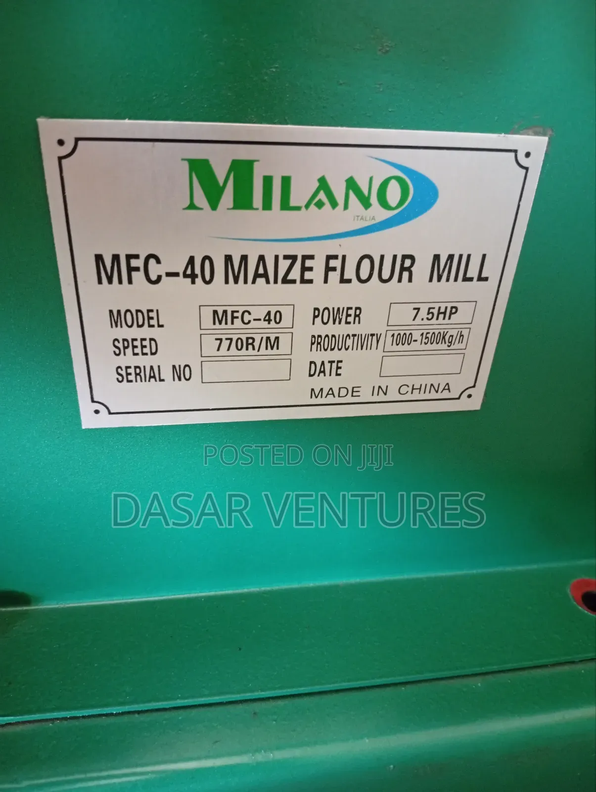 Posho Mill / Roller Mill And Crusher 1000kg/Hr