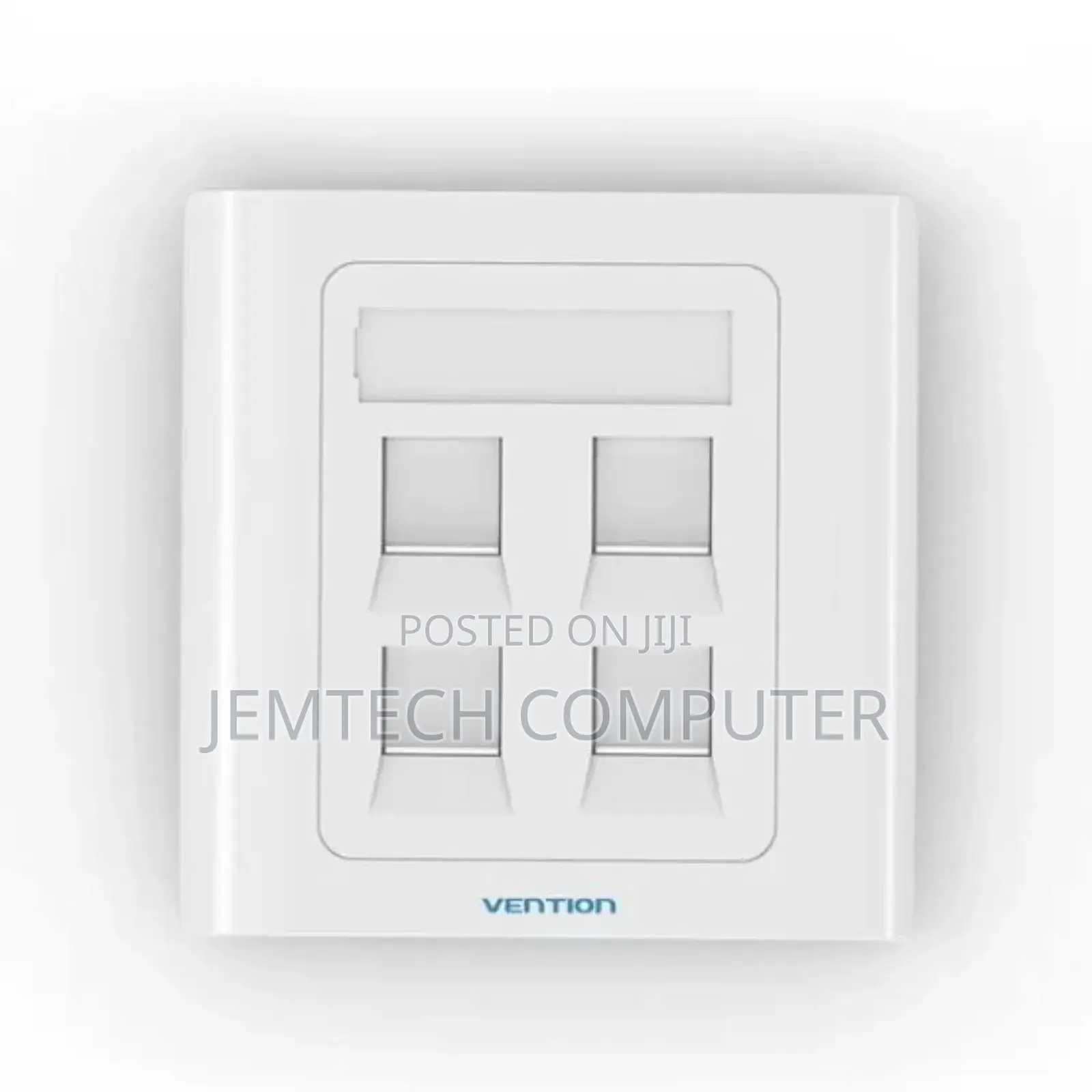 Vention 4 Port Wall Faceplate White 86 Type