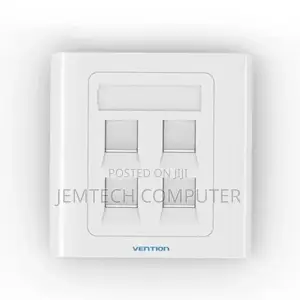 Vention 4 Port Wall Faceplate White 86 Type
