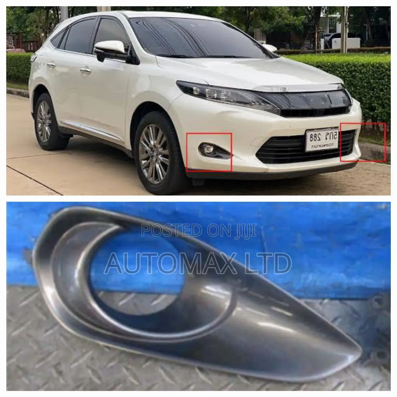 Right Fog Lamp Cover Only. For Toyota Harrier, Zsu60
