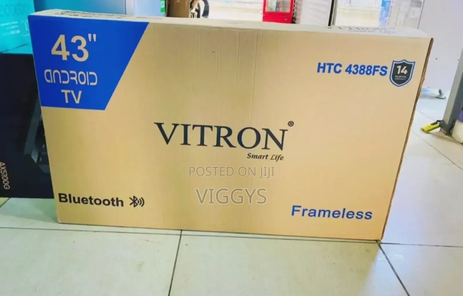 Vitron 43 Inches Smart Android Frame Less Tv. **.