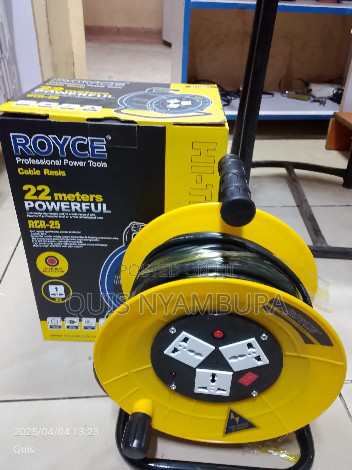 Reel Cable, 22metres Extension Reel Cable Cord