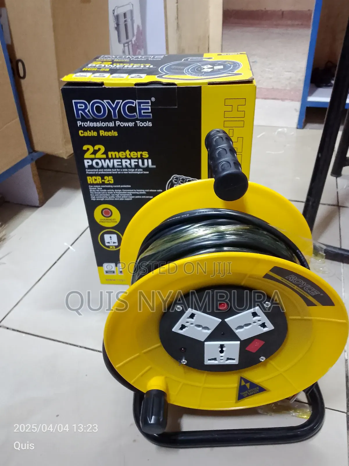 Reel Cable, 22metres Extension Reel Cable Cord