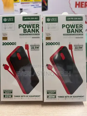 Lightwave 20000mah Mobile Power Bank-Usb C1,Usb C2,A1,A2