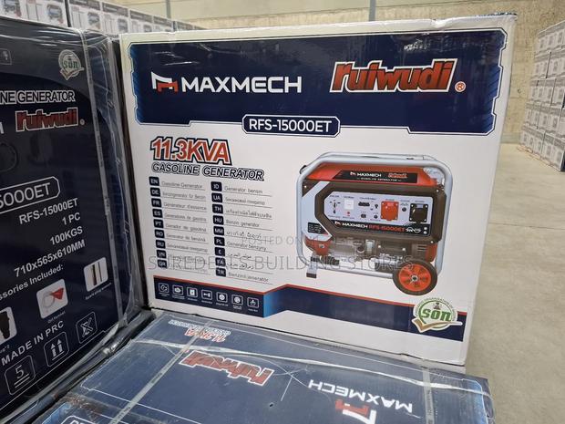 Maxmech 11.9kva Petrol Dual Phase Generator. - thumbnail 3