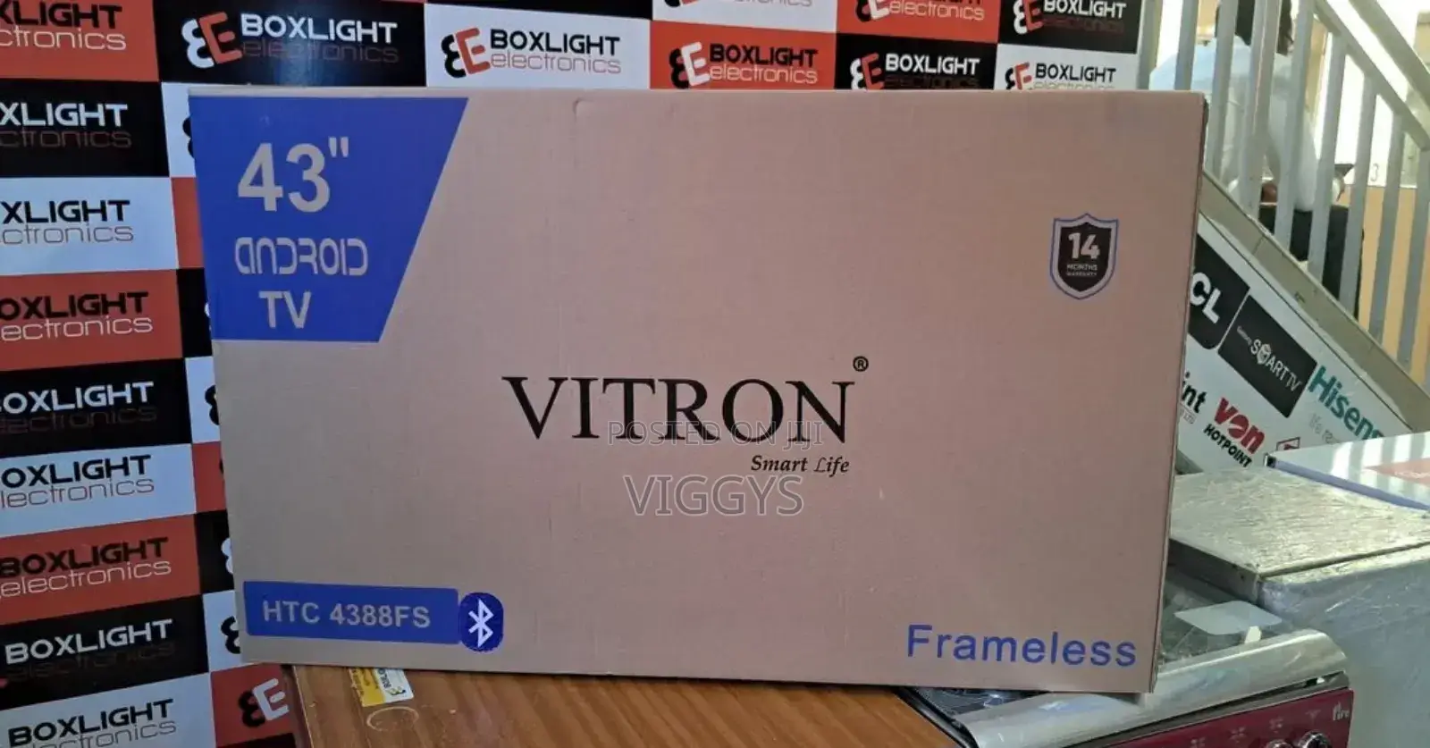 Vitron Smart Android Tv 43 Inch With Wifi %%.,.