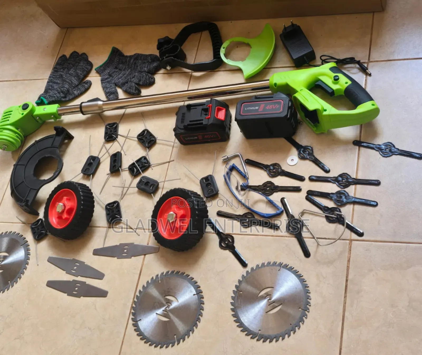 48v Rethium Lawnmower/Cordless Brush Cutter Machine