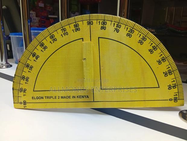Blackboard Protractor 180 Degrees-Wooden - thumbnail 3
