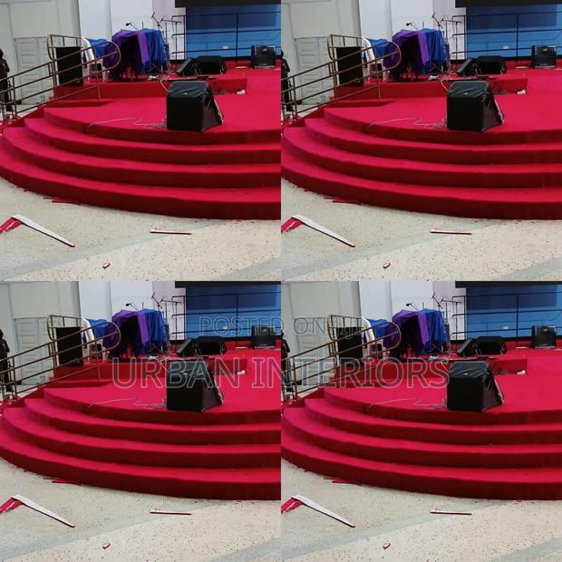 Red Altar Carpets. Altar Stair Carpets