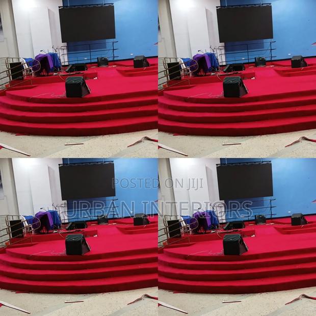 Red Delta Altar Carpets. 4mm Thickness - main view