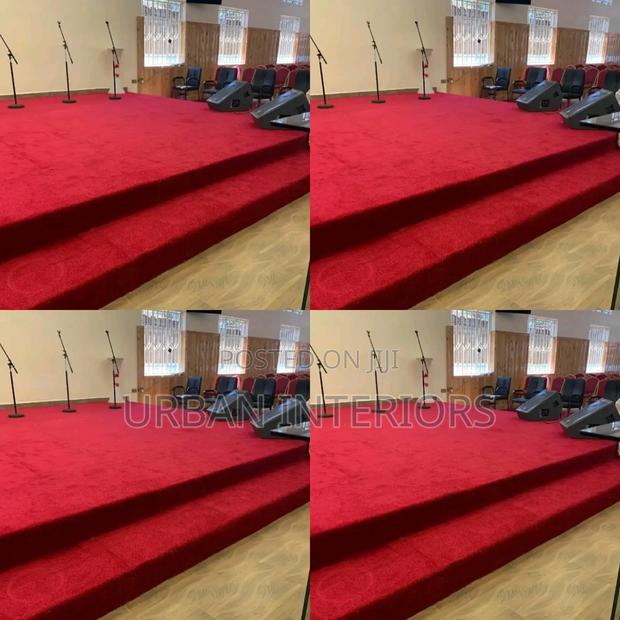 Wine Red Carpets. Simple Altar Carpets - main view