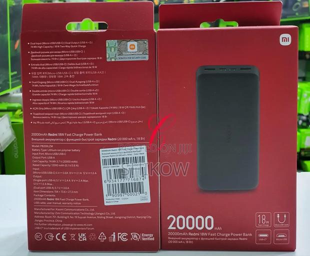 Redmi 20,000mah *18w* Fast Charge Power Banks