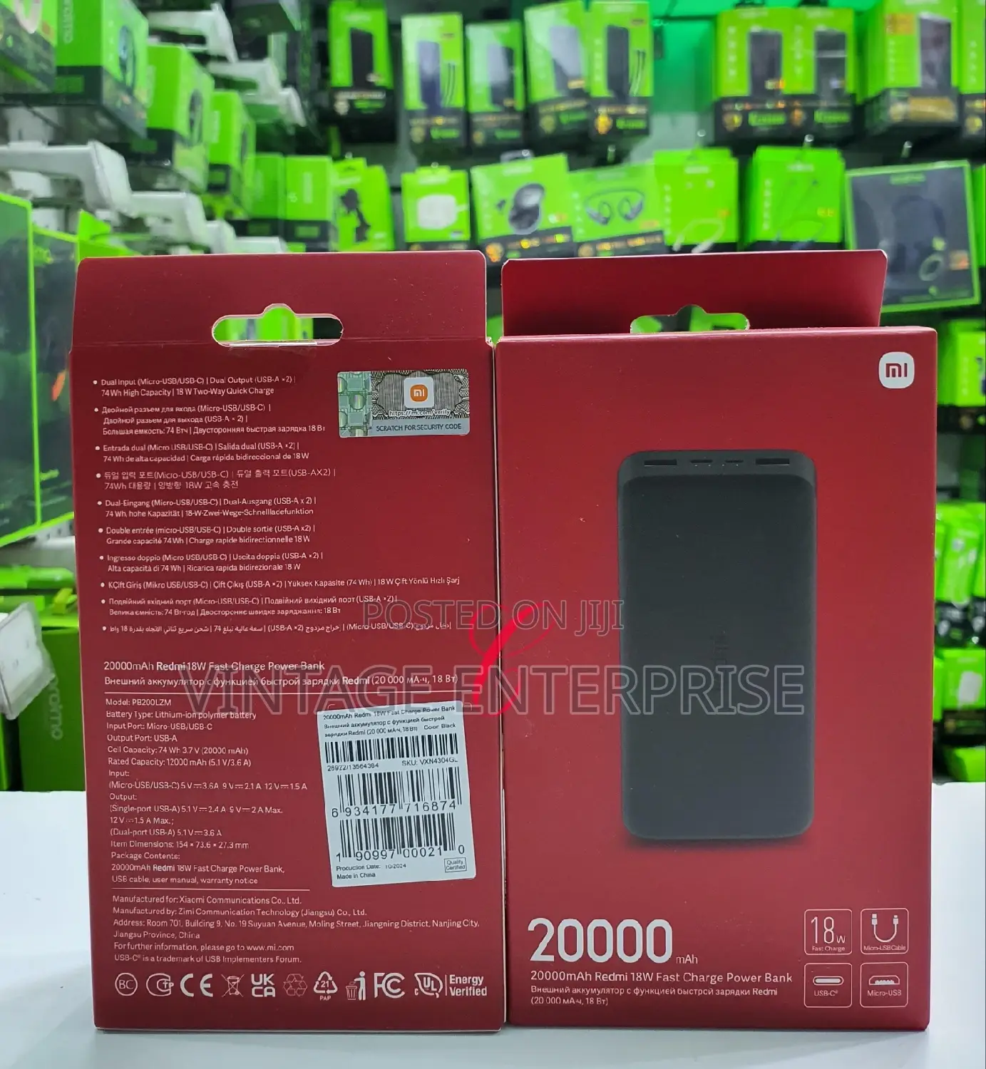 Redmi 20000 Mah 18w Fast Charge Power Bank