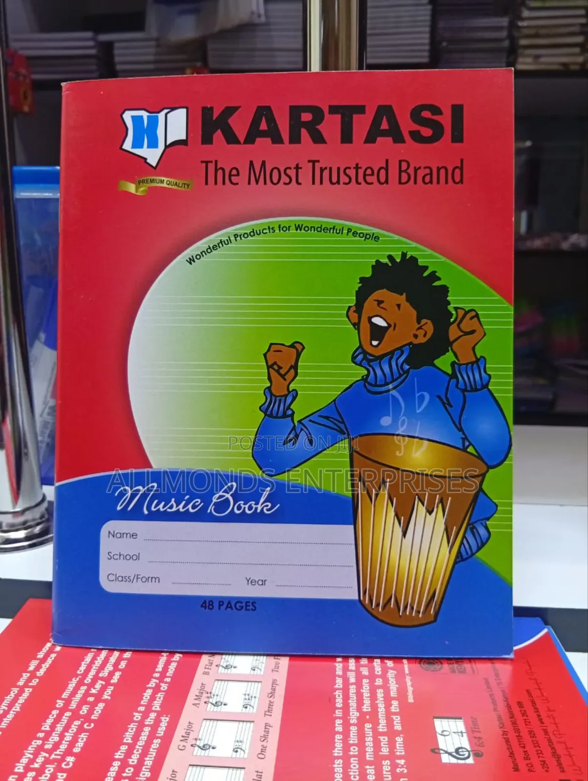 A5 Music Book 48 Pages- Kartasi