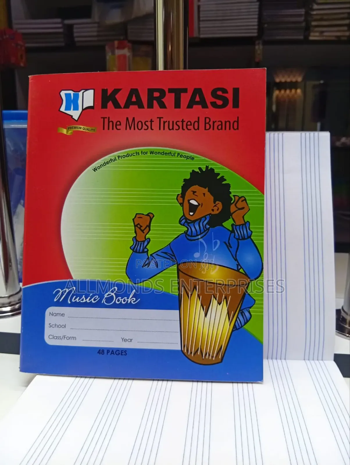A5 Music Book 48 Pages- Kartasi