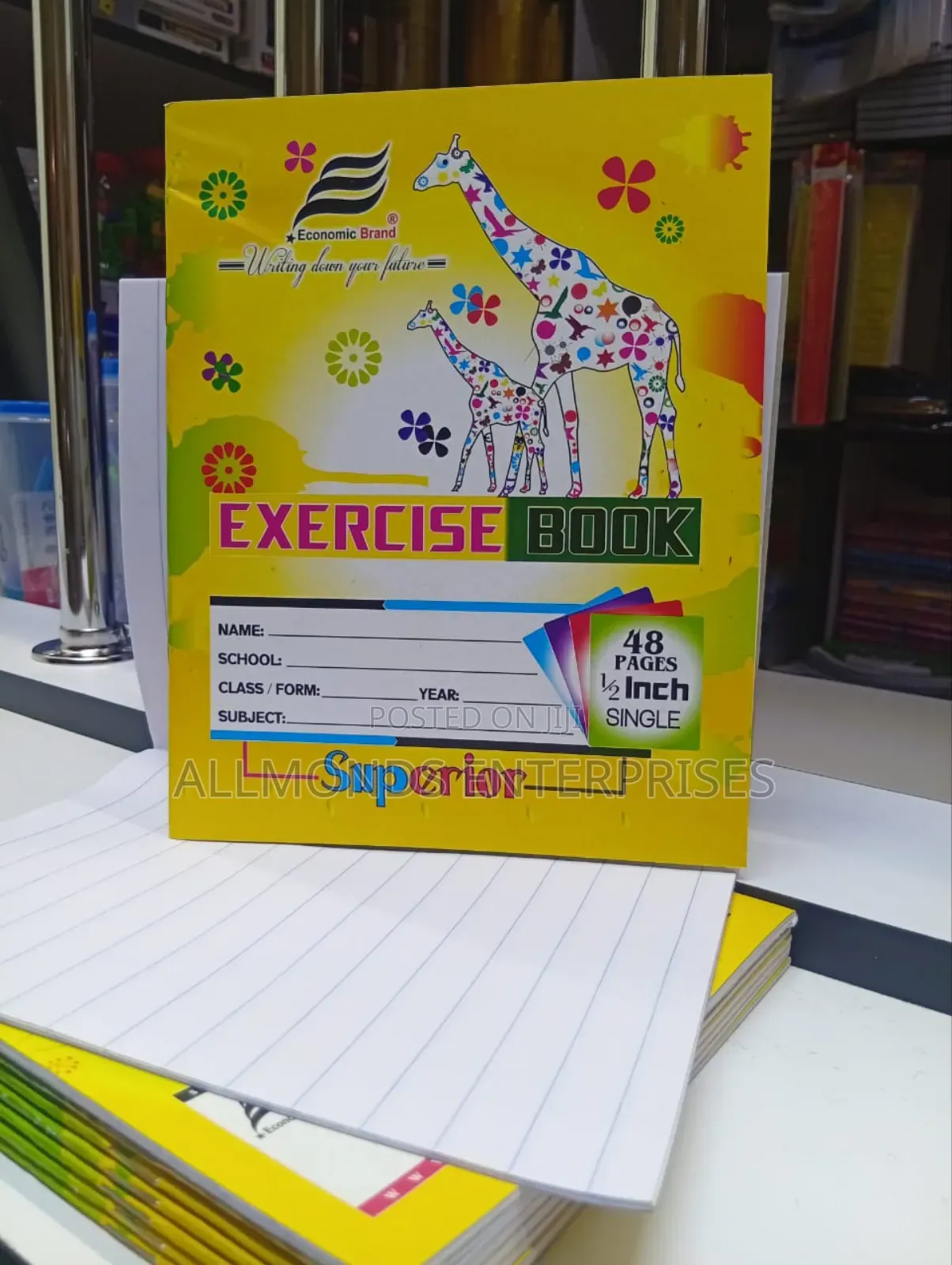 1/2 Inch Single Ruled Book 48 Pages- Economics
