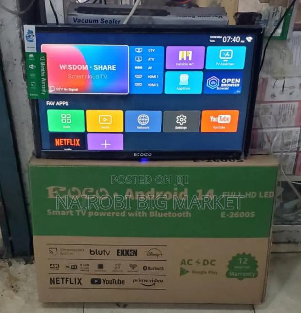 26 Inches Ac/Dc Ecco Smart Android Digital Tv With Bluetooth - main view