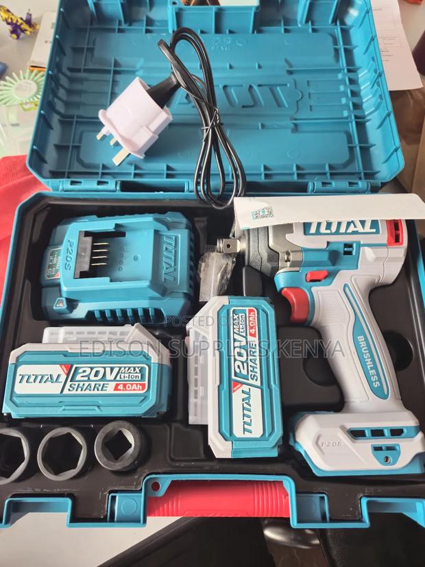 850nm Cordless Impact Wrench 20v Total 4.0ah Batteries 2pcs - thumbnail 2