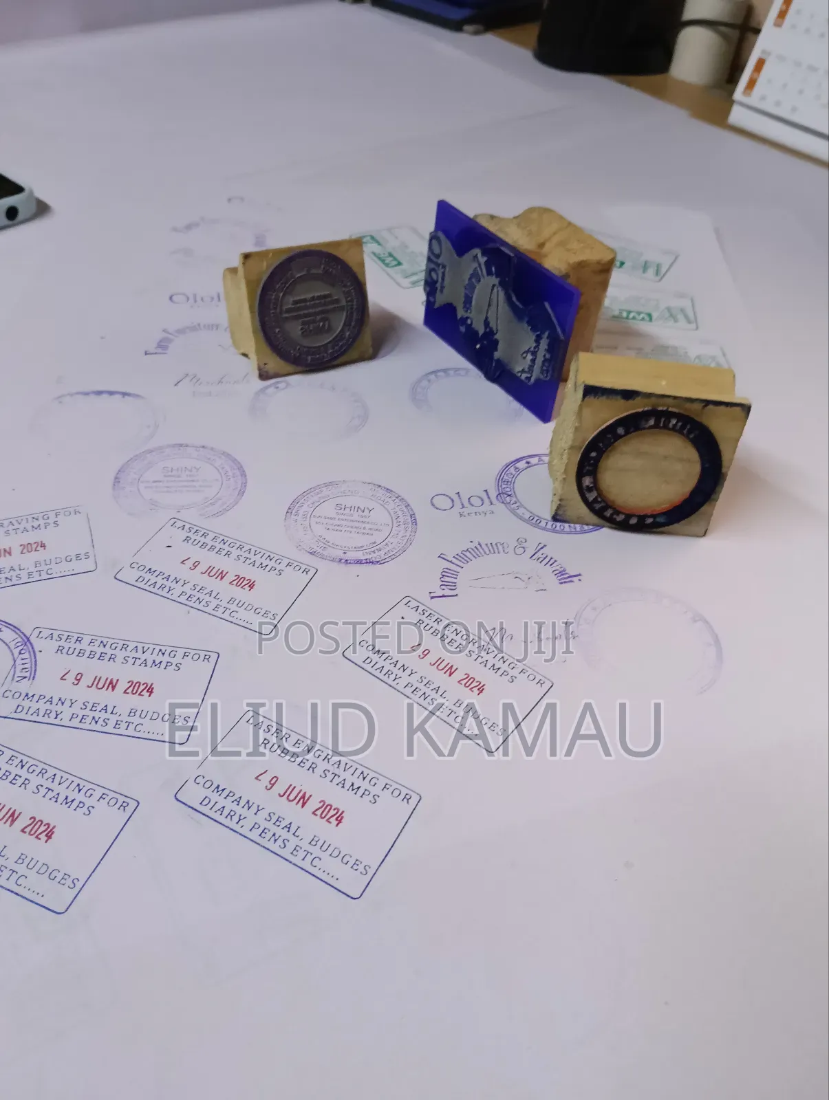 Wooden Rubber Stamps