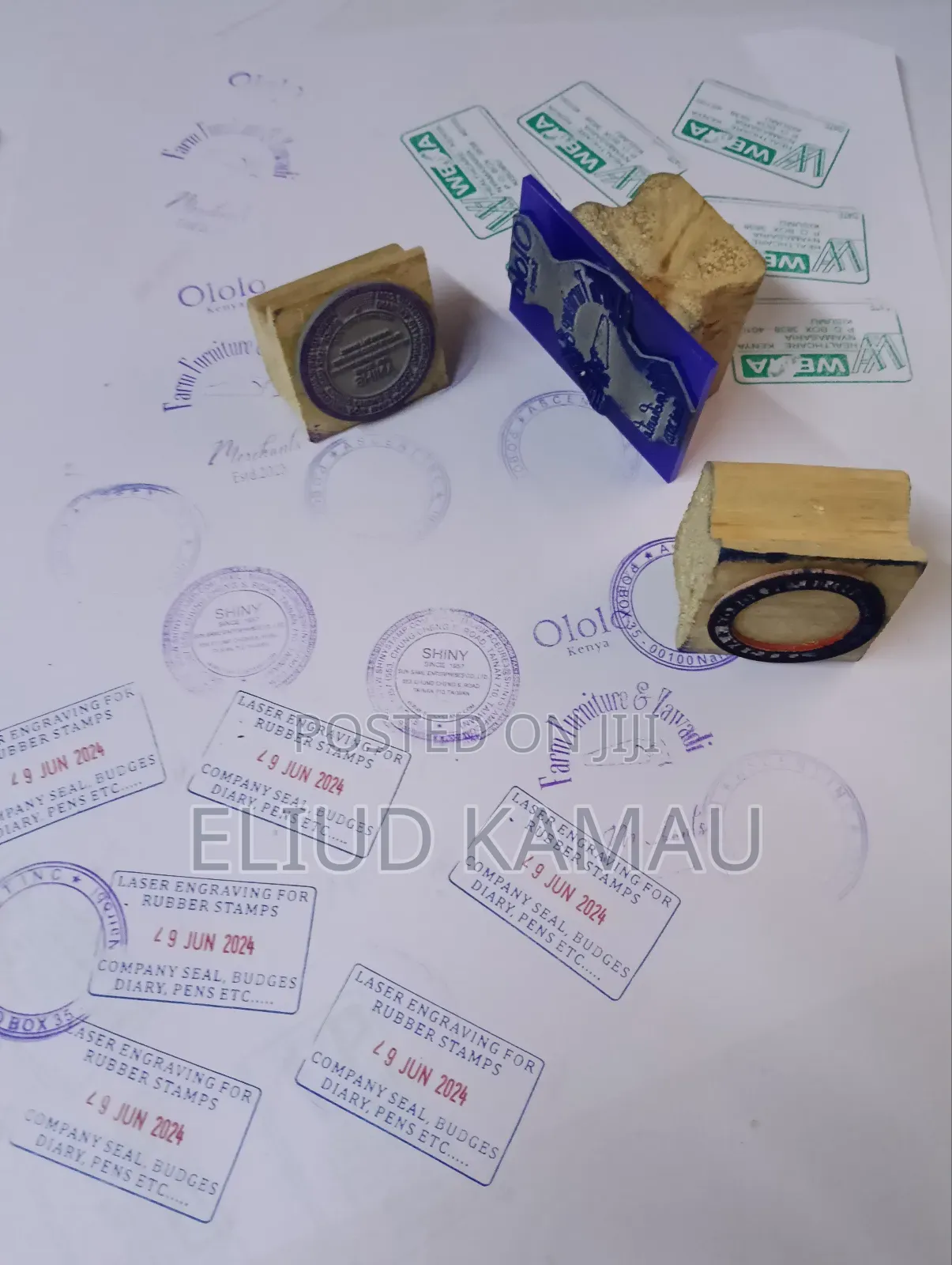 Wooden Rubber Stamps