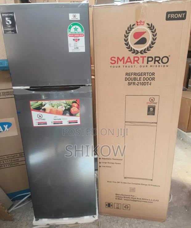 Smart Pro SFR-210-Dt-I Double Door Refrigerator, 170l