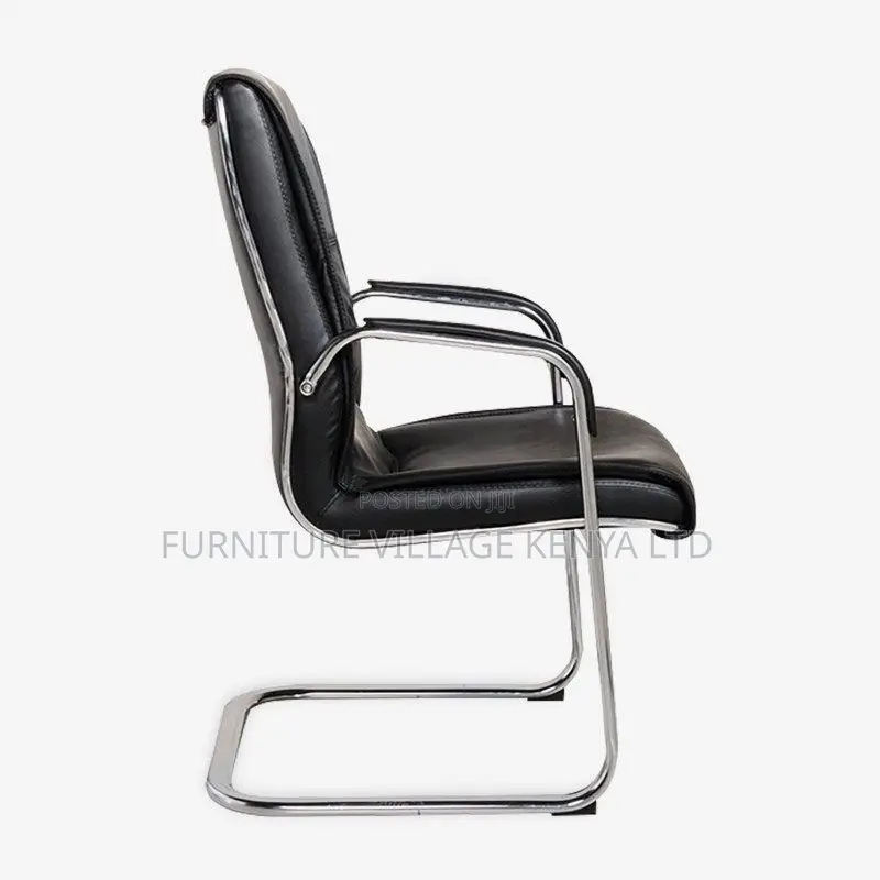 Office Chairs; Executive Imported Leather Visitor Seat