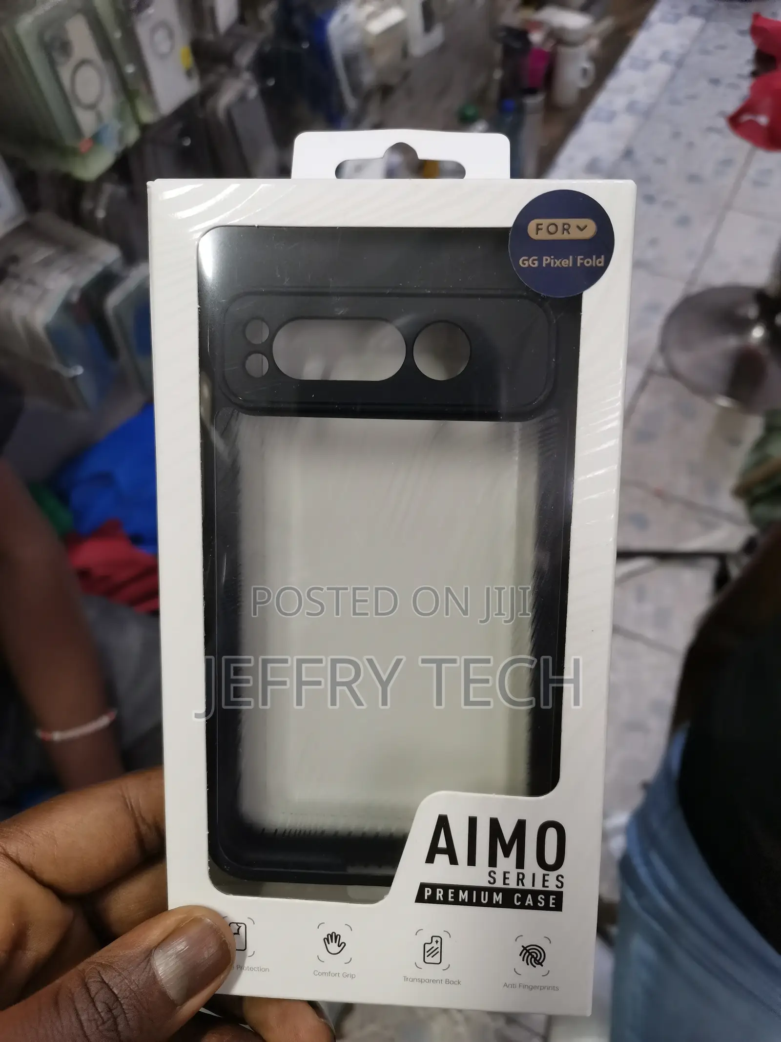 Theapallio Back Cover for Google Pixel Fold (Transparent, Ha