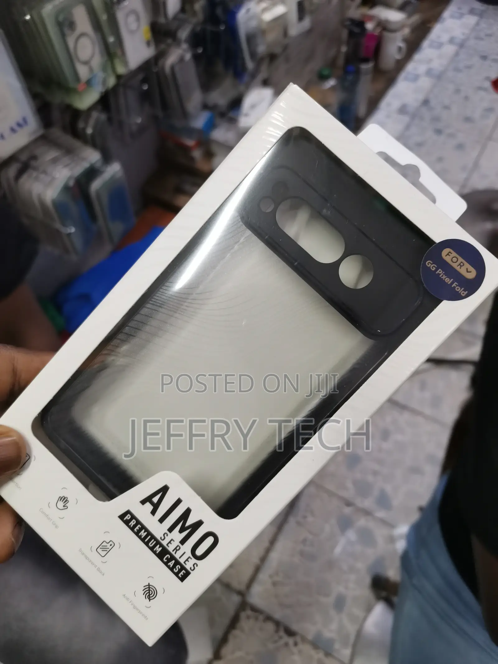 Theapallio Back Cover for Google Pixel Fold (Transparent, Ha