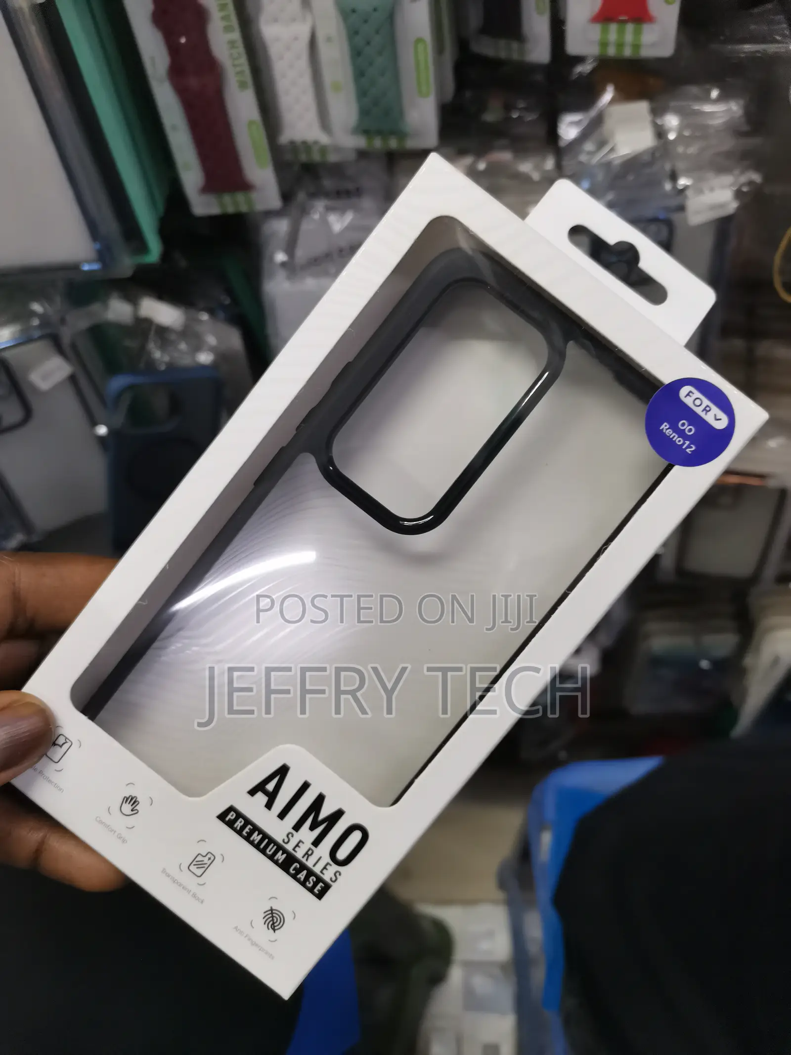 Aestmo Back Cover for Oppo Reno 12 5g (Black, Dual Protecti