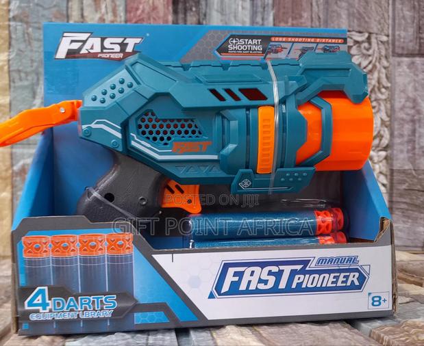 Automatic Nerf Gun for Kids With 4 Rubber Bullets - main view