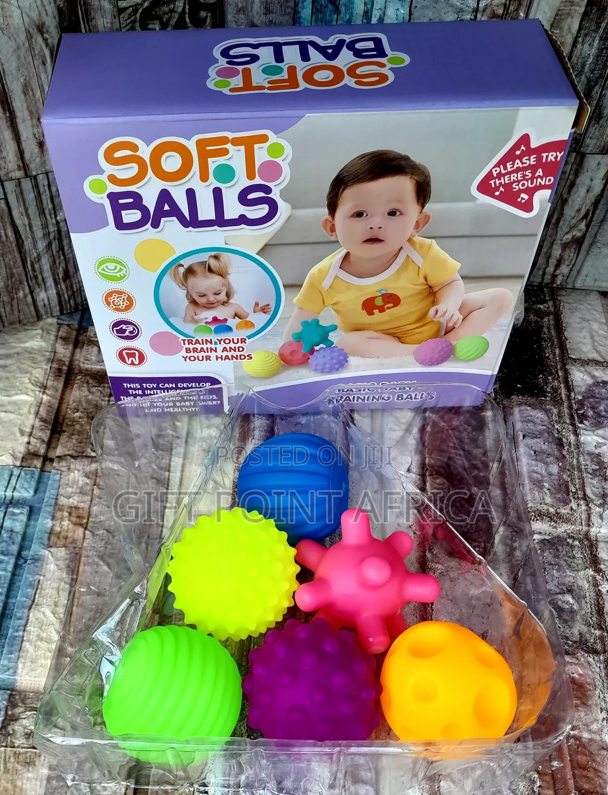 6 Pieces of Kids Sensory Soft Balls