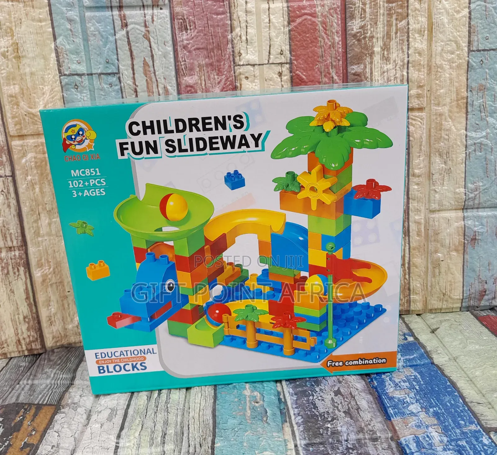 Kids Lego Blocks Slide Ways