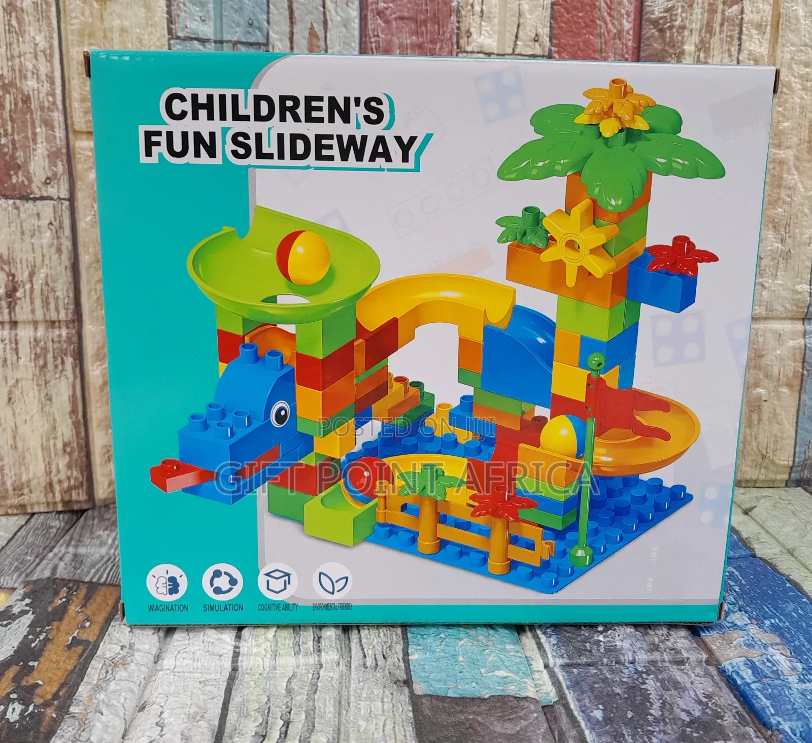 Kids Lego Blocks Slide Ways