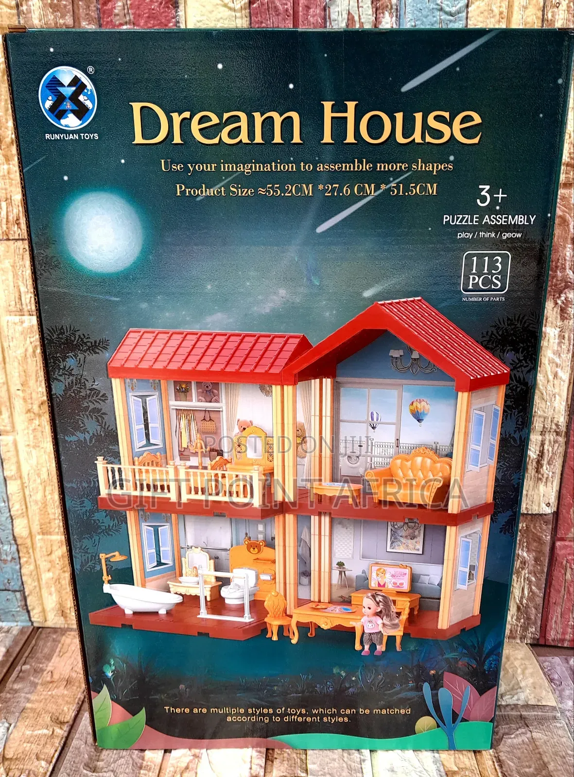 Doll House Dream House With 113 Pieces for Kids