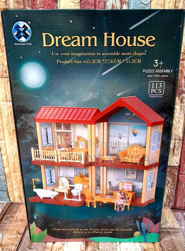 Doll House Dream House With 113 Pieces for Kids