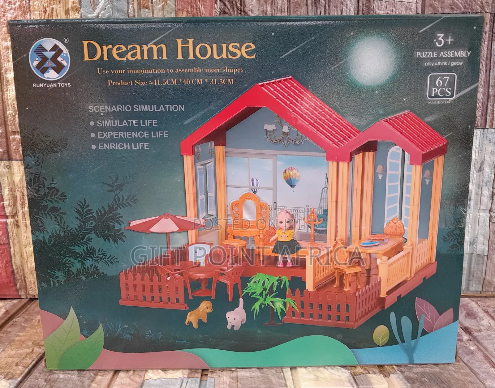 67 Pieces Kids Doll House/Dream House