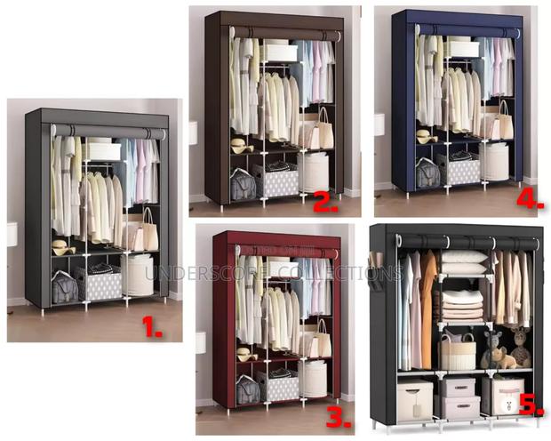 Three Column Metallic Portable Wardrobes*