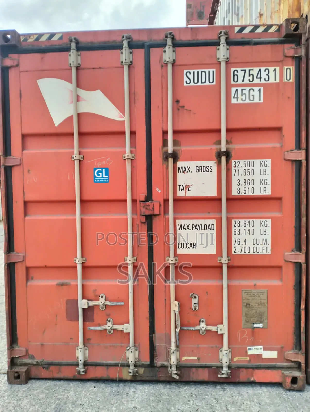 20ft Empty Cargo Containers For Sale