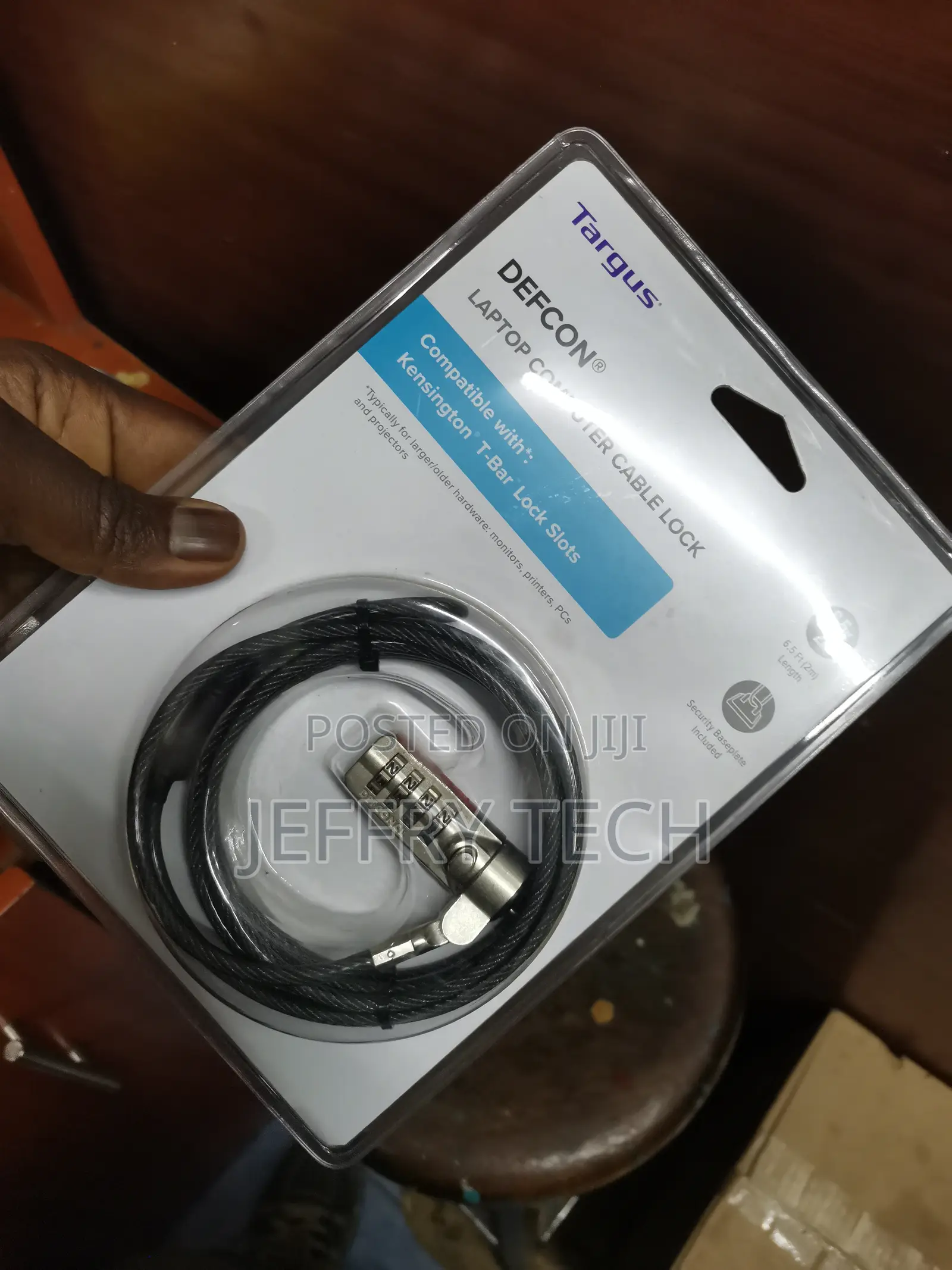 Targus Defcon Universal 3-in-1 Cable Lock Laptop Lock
