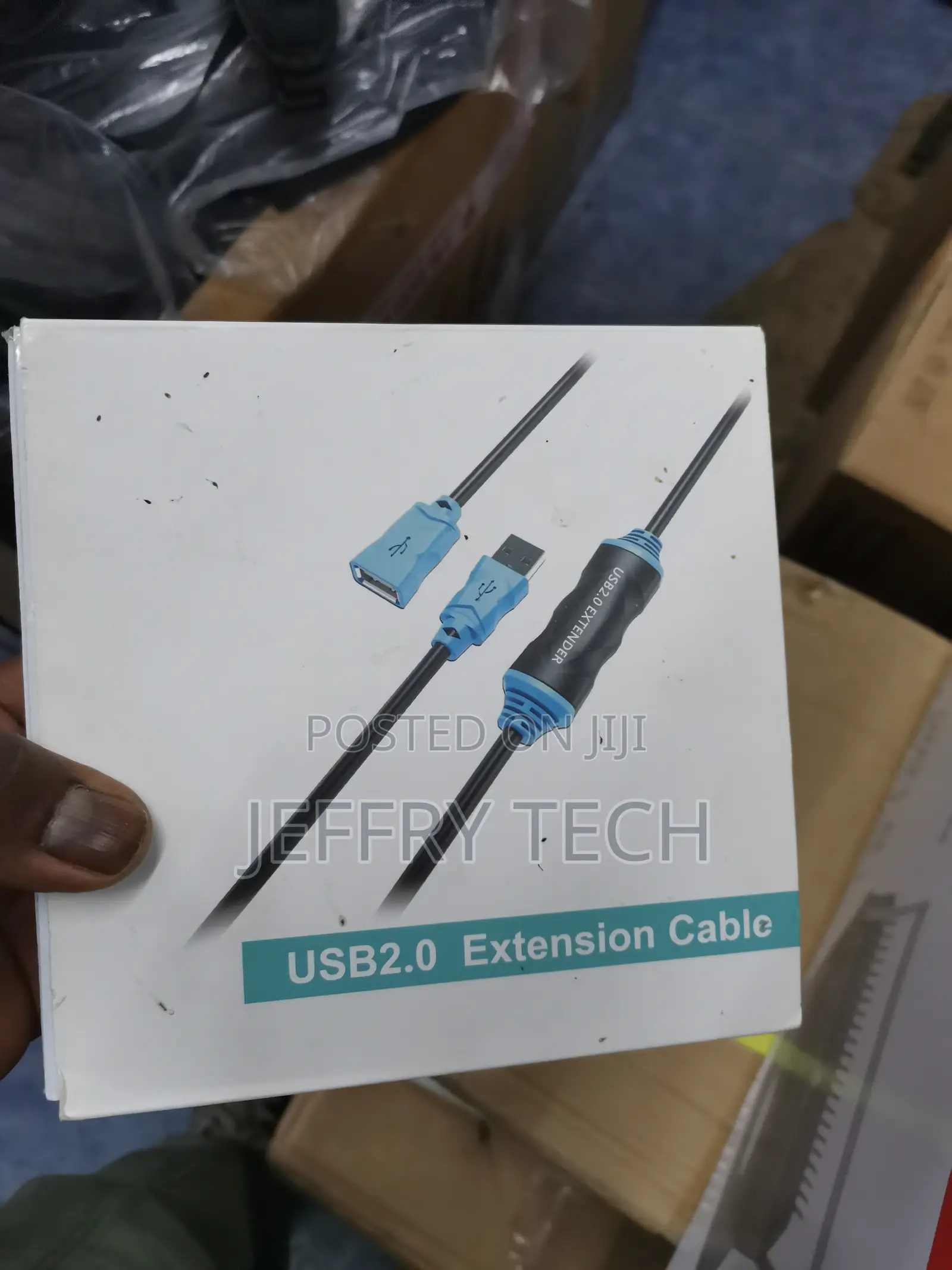 Black Copper 2.0 Active Extension Cable, Usb 20mtrs