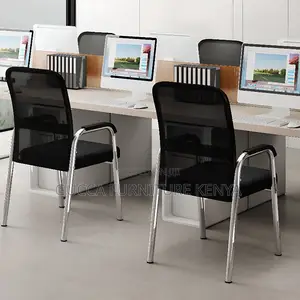 Office Chairs:Simple Task Chair With Back for Meeting Room