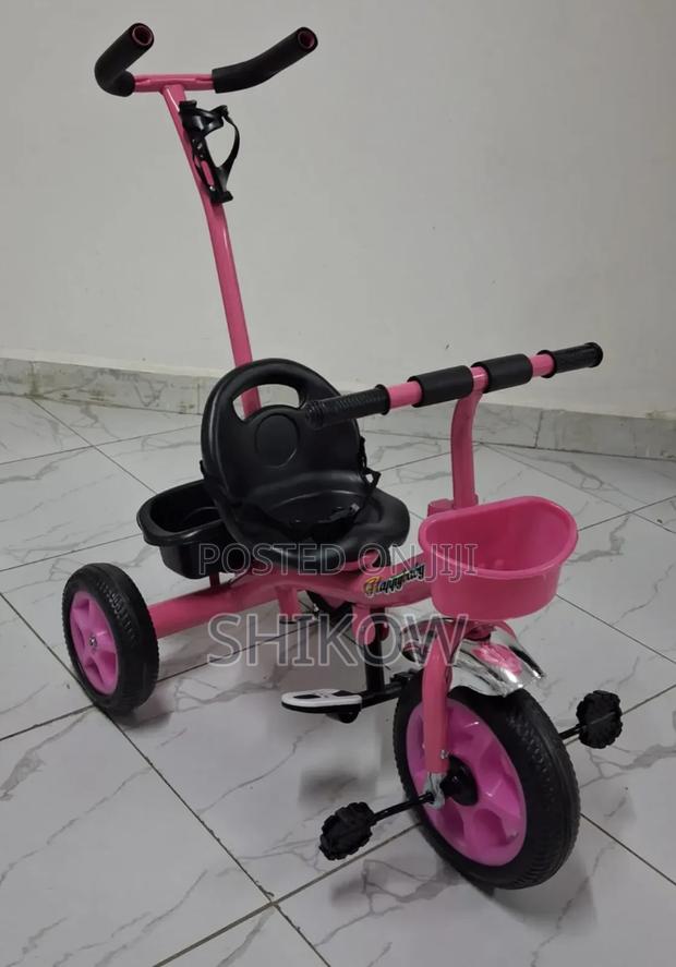Push Handle Tricycle (Pink) - main view