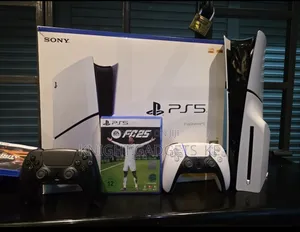 Ps5 Slim Console+ Fc25 Ps5 Disc +Extra Controller !