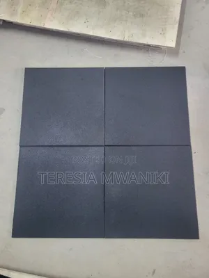 Black  Rubber  Floor  Tile For Gym Purpose